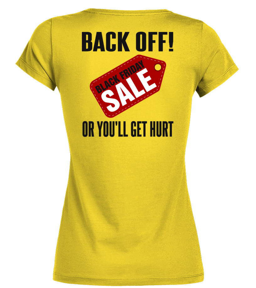 Back Off! Black Friday Sale Tshirt - Back