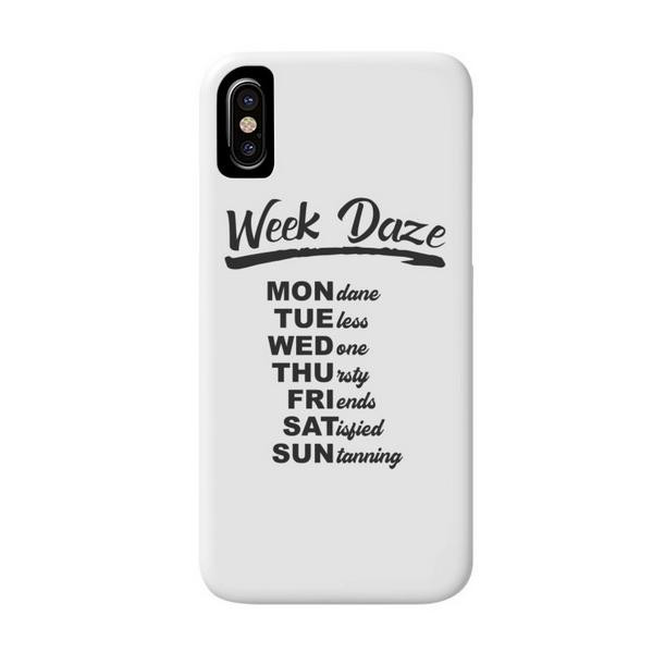 Week Daze - Funny days of the week phone case image